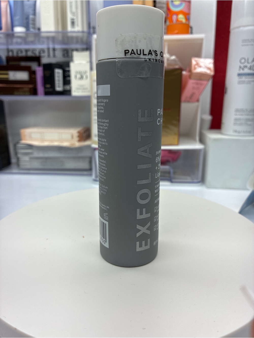Paula's Choice Exfoliate Treatment — Gray & White Bottle
